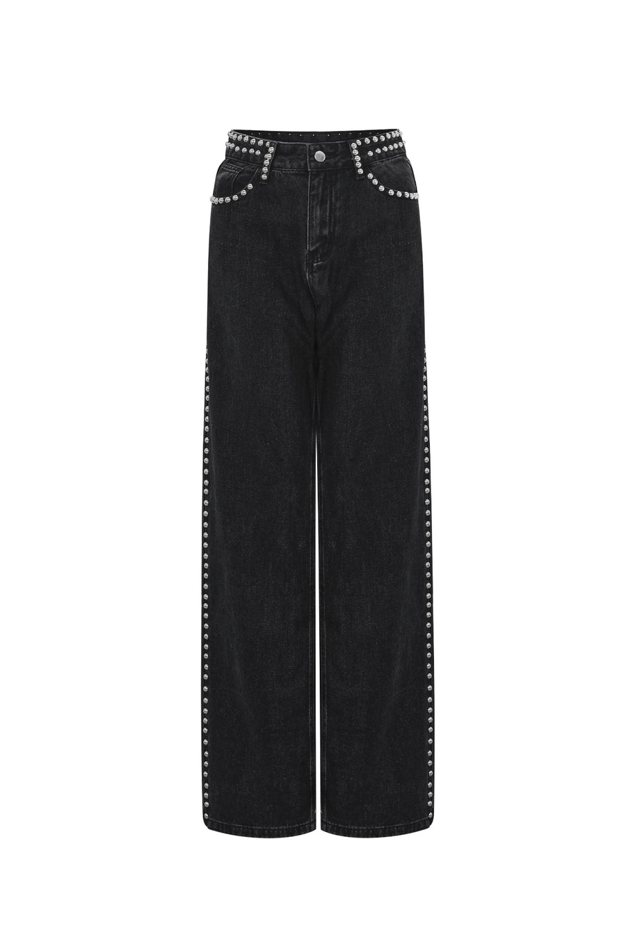 Jeans droite femme – noir