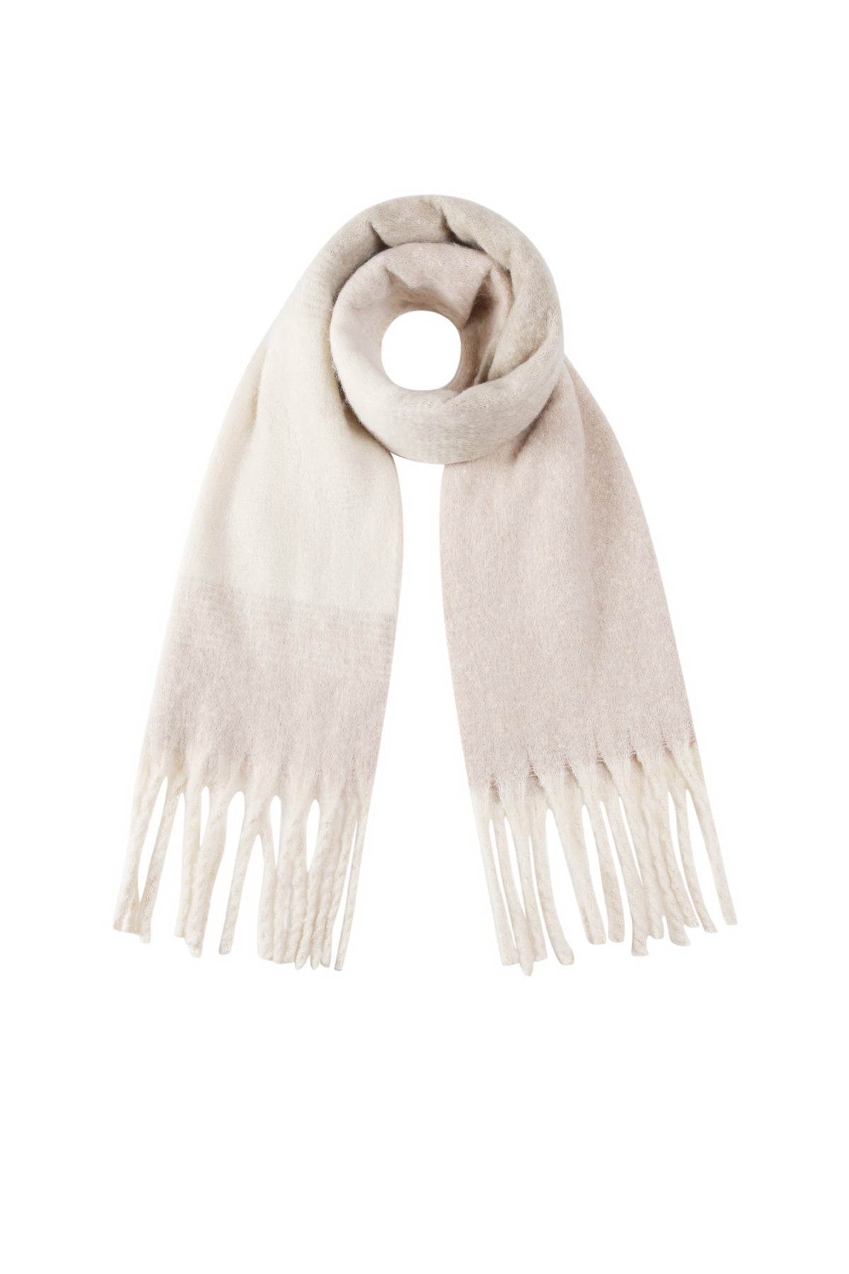 Écharpe d'hiver pour femme 100 % polyester avec mélange de couleurs – plusieurs couleurs