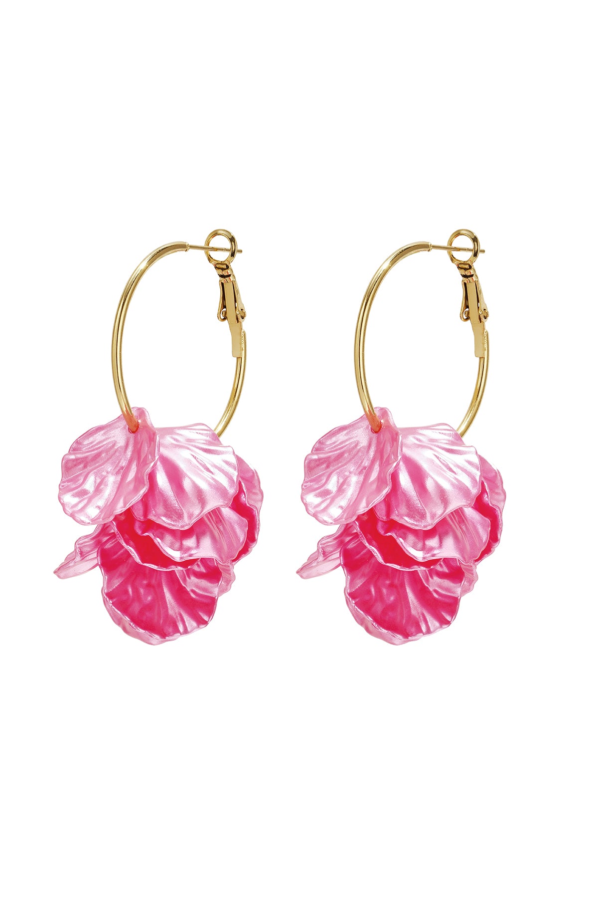 Boucles d'oreilles pendantes en acier inoxydable avec motif floral pour femmes – plusieurs coloris