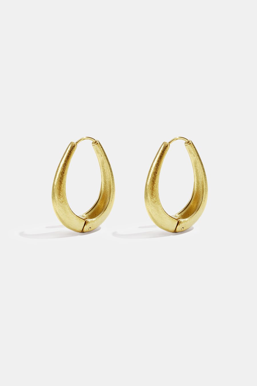 Boucles d'oreilles créoles pour femme en acier inoxydable 304, de forme organique – doré