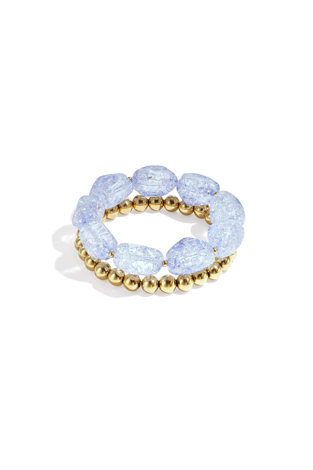Armbandenset met chunky kralen