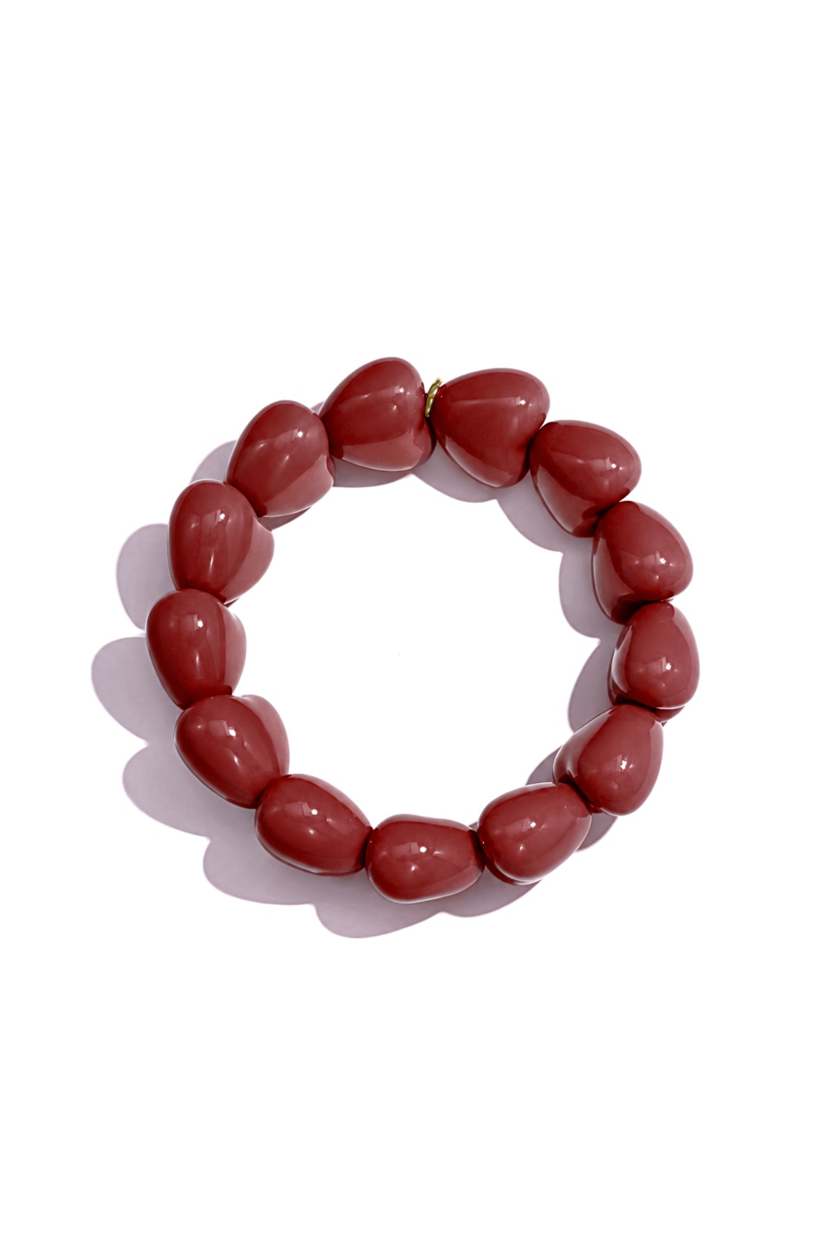 Armbandje met 13 kleine hartjes