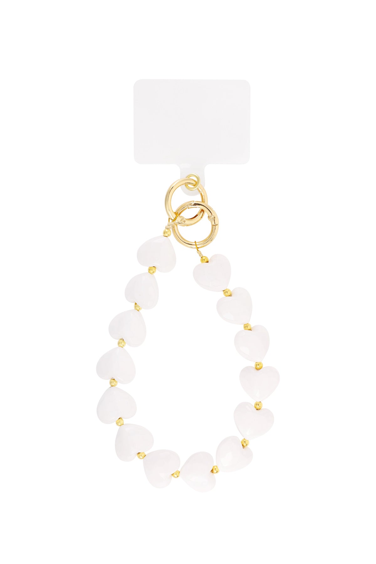Cordon de téléphone en acrylique avec pendentif cœur – plusieurs couleurs – quotidien