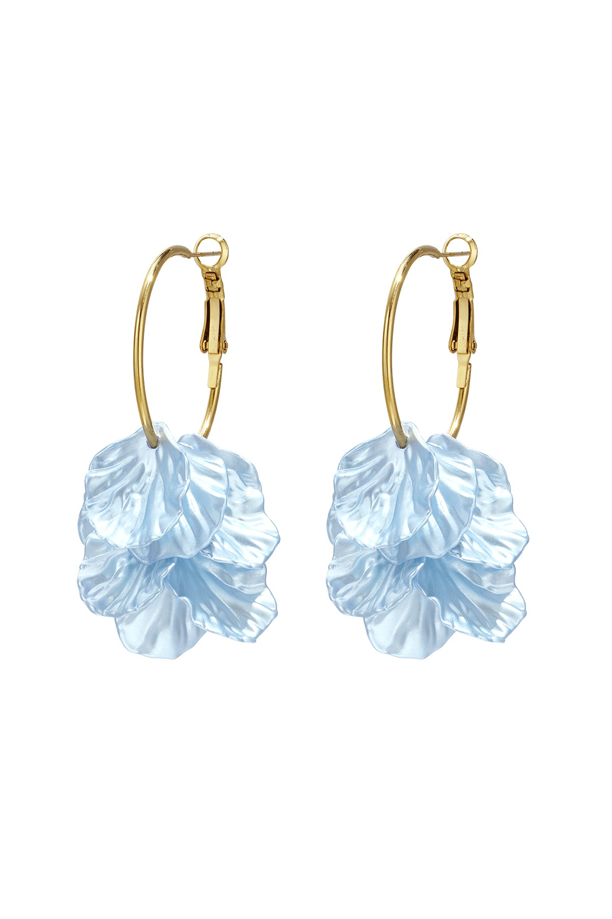 Boucles d'oreilles pendantes en acier inoxydable avec motif floral pour femmes – plusieurs coloris