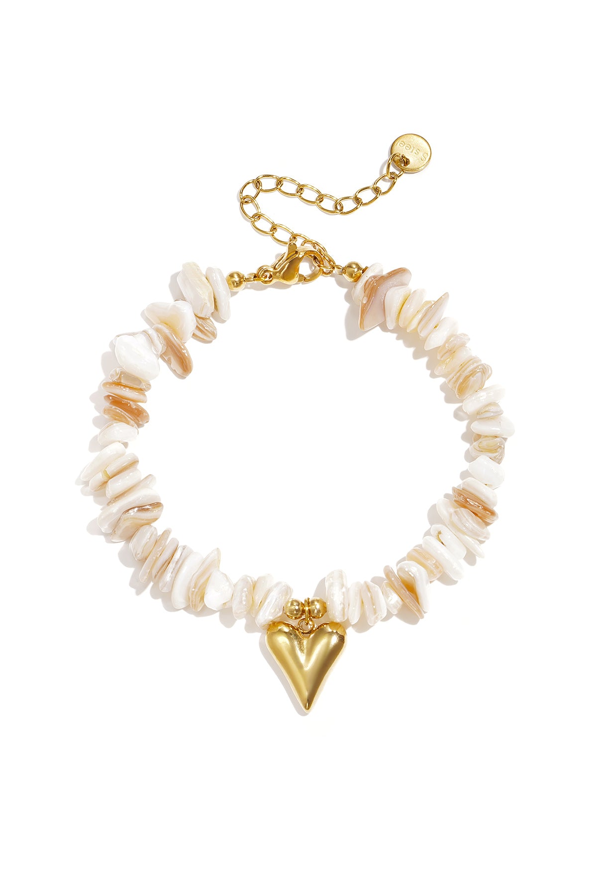 Armbanden met stenen kralen, hartvormig, vakantiethema, dagelijkse romantische serie, damessieraden