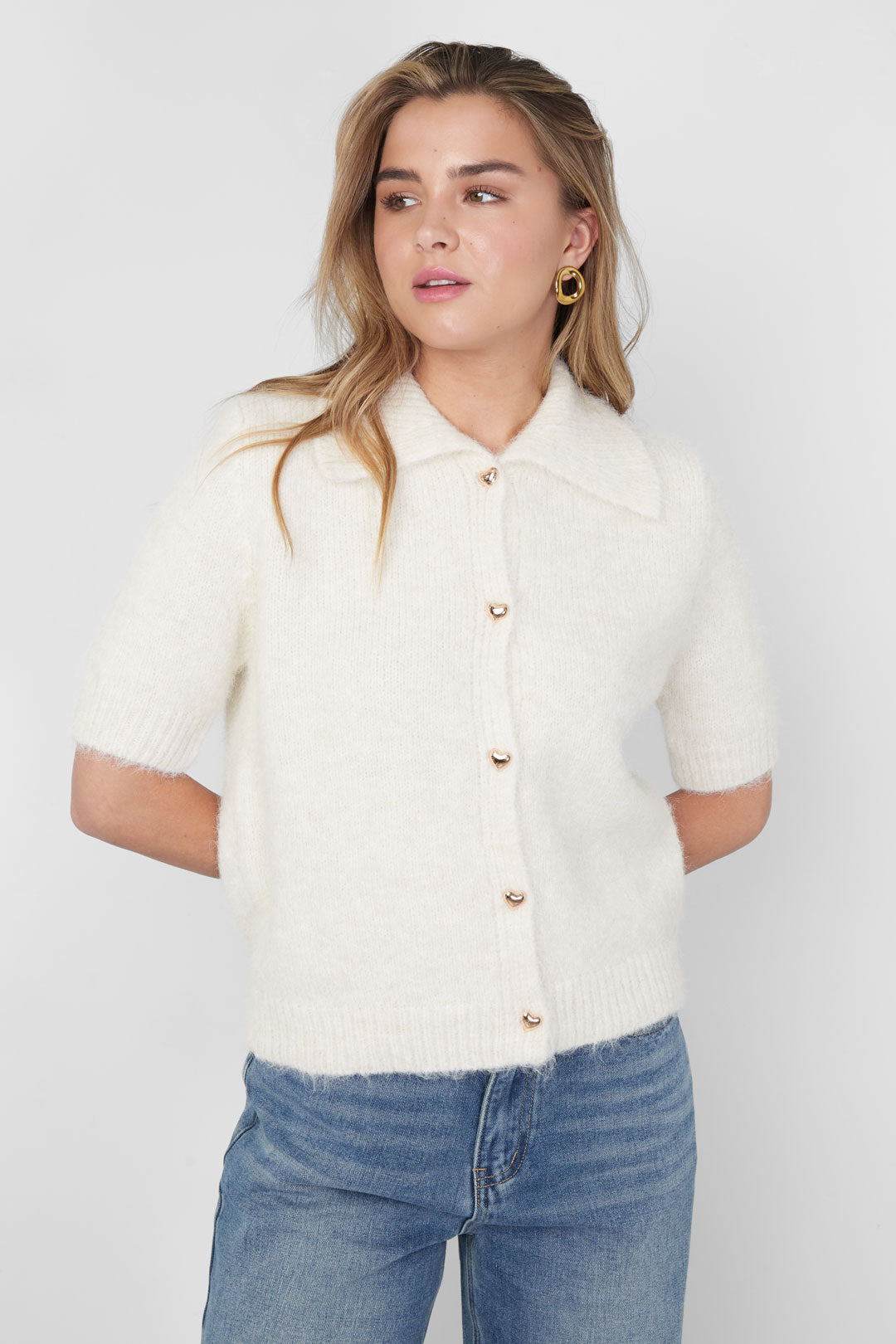 Dames Amore gebreide top van polyester – productfoto 4