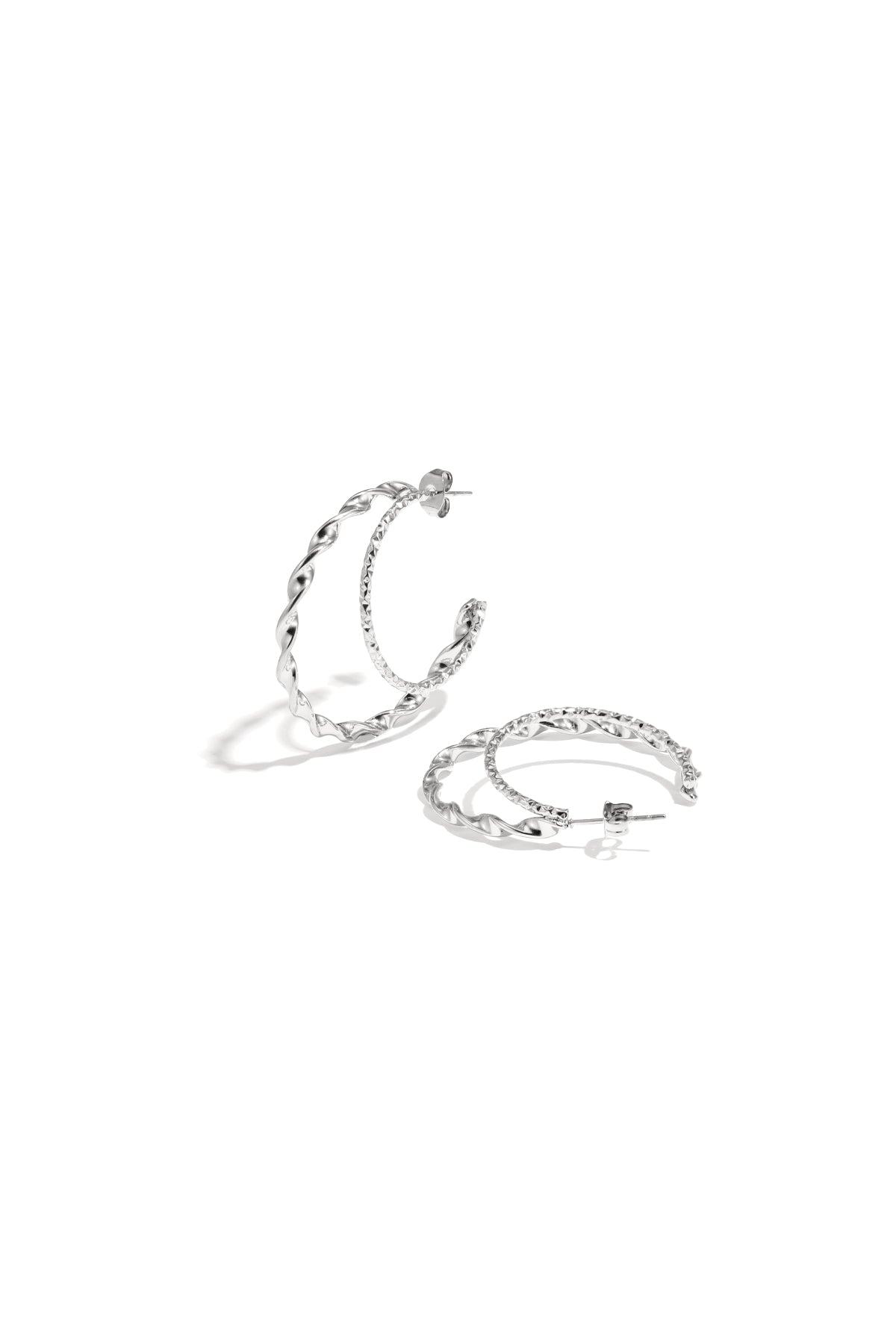 Boucles d'oreilles rondes en acier inoxydable doré pour femme