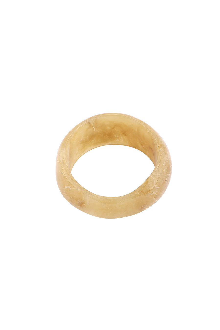 Bracelet jonc en acrylique uni pour femme – gris – décontracté