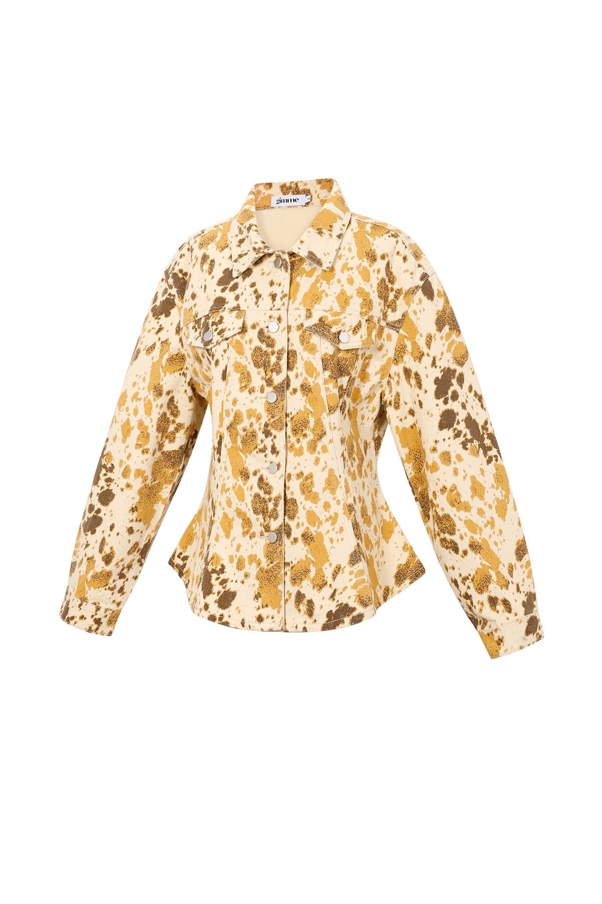 Dames khaki denim jack Into the Wild – productfoto 6