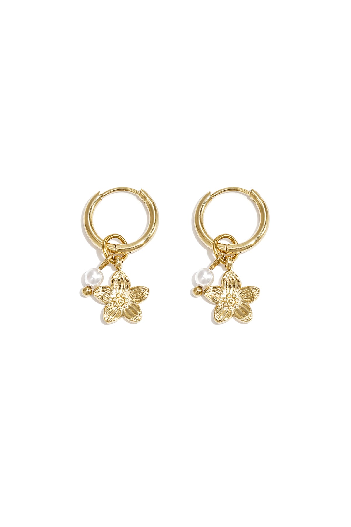 pearl blossom oorbellen