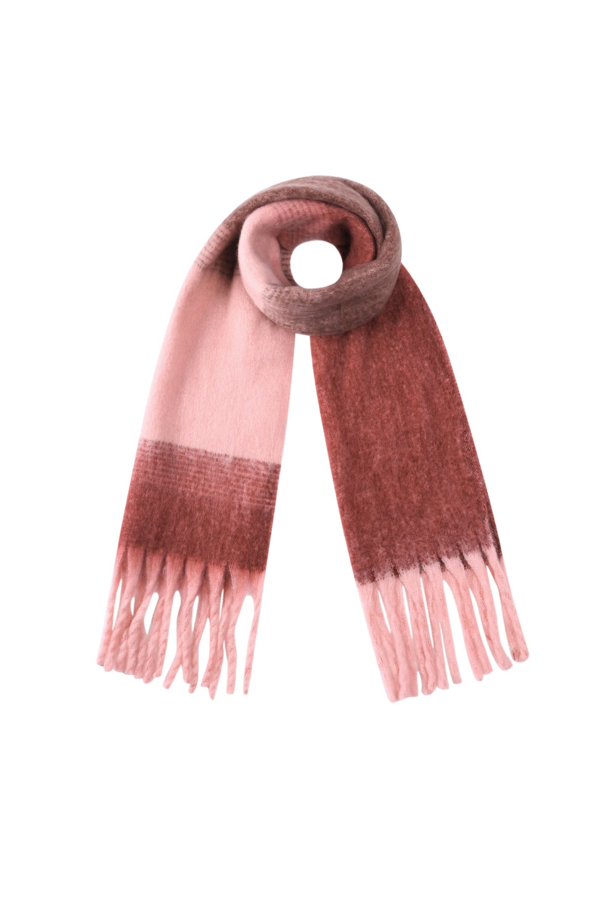 Écharpe d'hiver pour femme 100 % polyester avec mélange de couleurs – plusieurs couleurs